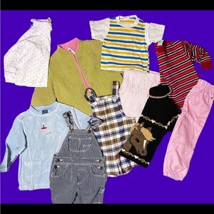 Vintage 10 Item lot 3T/4T Toddler Kids Clothes Girl Boy Health Tex Gymboree